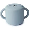 Mushie Food Jars & Snack Cups|Dishes, Utensils & Food Containers*- Silicone Baby Snack Cup, Powder Blue