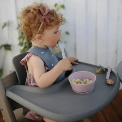 Mushie Plates & Bowls|Dishes, Utensils & Food Containers*- Silicone Baby Suction Bowl, Soft Lilac