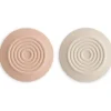 Mushie Bath Safety*- Silicone Drain Stopper 2-Pk, Blush/Shifting Sand