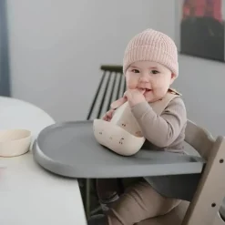 Mushie Utensils & Accessories|Dishes, Utensils & Food Containers*- Silicone First Feeding Baby Spoons, 2 Pack, Blush, Shifting Sand