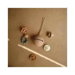 Mushie Gift For Baby|Pacifier Clips & Cases*- Silicone Pacifier Holder Case - Natural