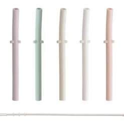 Mushie Straw, Sippy & Training Cups|Dishes, Utensils & Food Containers*- Silicone Replacement Straws, Petal