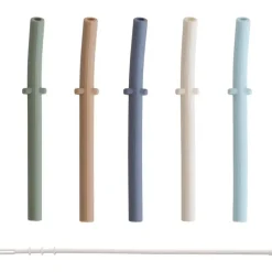Mushie Straw, Sippy & Training Cups|Dishes, Utensils & Food Containers*- Silicone Replacement Straws, Forest