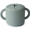 Mushie Food Jars & Snack Cups|Dishes, Utensils & Food Containers*- Silicone Snack Cup, Cambridge Blue