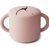 Mushie Suction Plates & Bowls|Dishes, Utensils & Food Containers*- Silicone Snack Cup, Blush