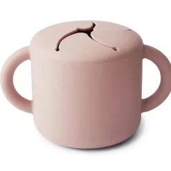 Mushie Suction Plates & Bowls|Dishes, Utensils & Food Containers*- Silicone Snack Cup, Blush