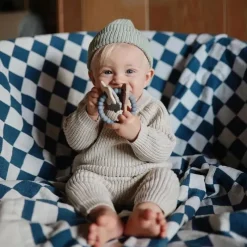Mushie Gift For Baby*- Silicone Space Teething Ring Toy