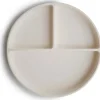 Mushie Suction Plates & Bowls|Dishes, Utensils & Food Containers*- Silicone Suction Plate Ivory
