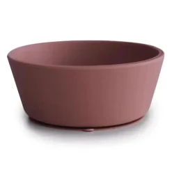 Mushie Suction Plates & Bowls|Dishes, Utensils & Food Containers*- Silicone Suction Bowl, Woodchuck