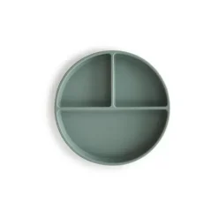 Mushie Suction Plates & Bowls|Dishes, Utensils & Food Containers*- Silicone Suction Plate Baby - Cambridge Blue
