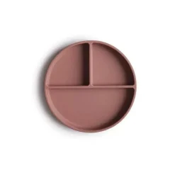 Mushie Suction Plates & Bowls|Dishes, Utensils & Food Containers*- Silicone Suction Plate (Cloudy Mauve)