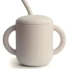 Mushie Straw, Sippy & Training Cups|Dishes, Utensils & Food Containers*- Silicone Training Cup & Straw, Shifting Sand