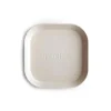 Mushie Plates & Bowls|Dishes, Utensils & Food Containers*- Square Dinnerware Baby Plates- Set Of 2 - Ivory