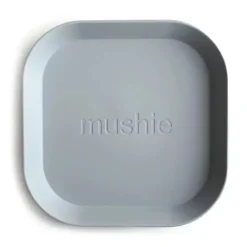 Mushie Plates & Bowls|Dishes, Utensils & Food Containers*- Square Dinnerware Plates Set, Cloud