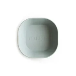 Mushie Plates & Bowls|Dishes, Utensils & Food Containers*- Square Dinnerware Baby Bowl - Set Of 2 - Sage