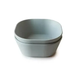 Mushie Plates & Bowls|Dishes, Utensils & Food Containers*- Square Dinnerware Baby Bowl - Set Of 2 - Sage