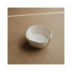 Mushie Plates & Bowls|Dishes, Utensils & Food Containers*- Square Dinnerware Baby Bowl - Set Of 2 - Ivory