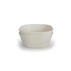 Mushie Plates & Bowls|Dishes, Utensils & Food Containers*- Square Dinnerware Baby Bowl - Set Of 2 - Ivory