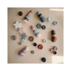 Mushie Toys For 2 Year Old|Gift For Baby*- Stacking Rings Baby Toy | Made In Denmark (Original)