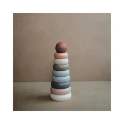 Mushie Toys For 2 Year Old|Gift For Baby*- Stacking Rings Baby Toy | Made In Denmark (Original)