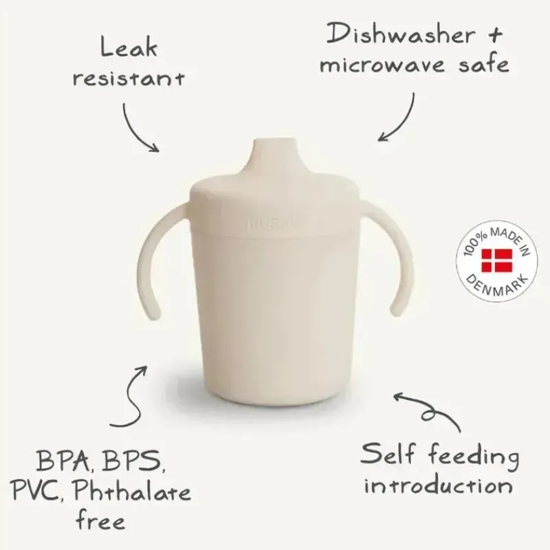 Mushie Straw, Sippy & Training Cups|Dishes, Utensils & Food Containers*- Trainer Sippy Cup, Blush