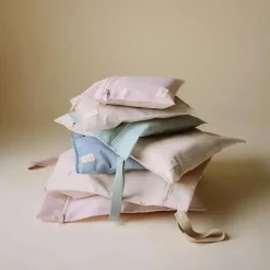 Mushie Pre/Post Maternity Supports*- Water Resistant Wet Bags, Large & Small Reusable Storage Bag, Set of 2 Blush