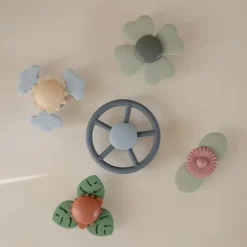 Mushie Rattles & Teethers*- Wheelsuction Spinner Toy For Bath & Play