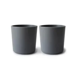 Mushie Straw, Sippy & Training Cups|Dishes, Utensils & Food Containers*Dinnerware Cup - Set Of 2 (Smoke)
