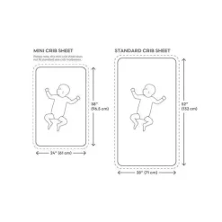 Mushie Crib & Bed Sheets*Extra Soft Muslin Mini Crib Sheet