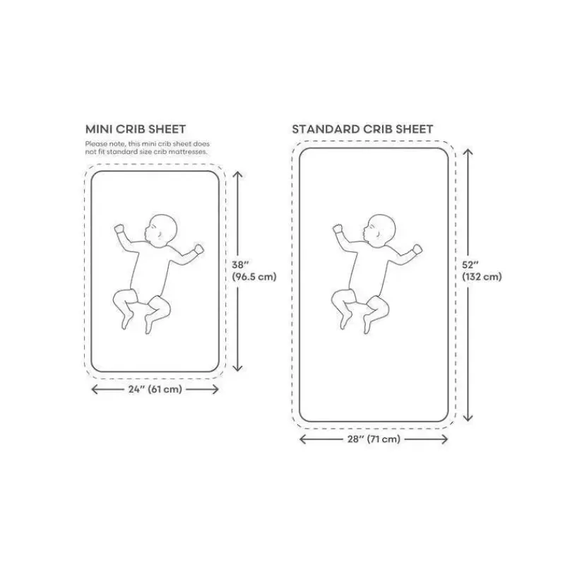 Mushie Crib & Bed Sheets*Extra Soft Muslin Mini Crib Sheet