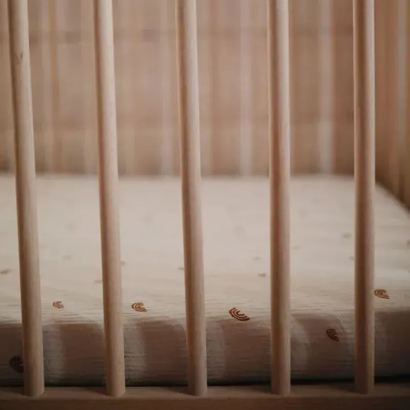 Mushie Crib & Bed Sheets*Extra Soft Muslin Mini Crib Sheet