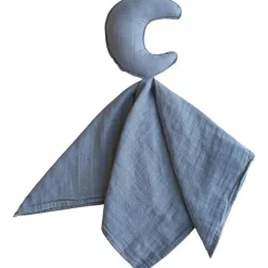 Mushie Gift For Baby|Blankets & Quilts*Lovely Blanket Moon Lovey - Tradewinds Blue