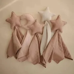 Mushie Gift For Baby|Blankets & Quilts*Lovely Blanket Moon Lovey - Blush Pink