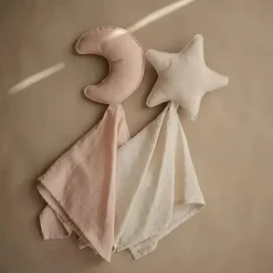 Mushie Blankets & Quilts*Lovely Blanket Star Lovey - Natural