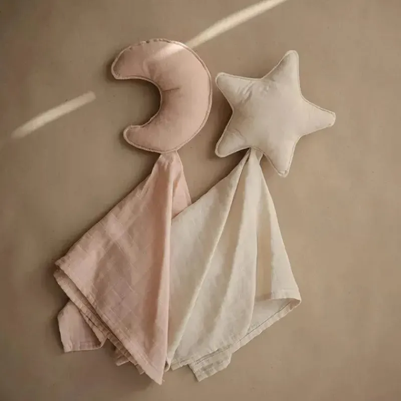 Mushie Blankets & Quilts*Lovely Blanket Star Lovey - Natural