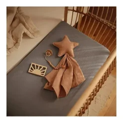 Mushie Blankets & Quilts*Lovely Blanket Star Lovey - Natural