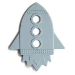 Mushie Toys For 0-12 Months|Gift For Baby*Silicone Baby Teether Rocket Cloud