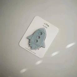 Mushie Toys For 0-12 Months|Gift For Baby*Silicone Baby Teether Rocket Cloud