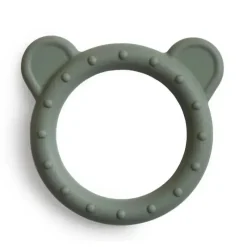 Mushie Rattles & Teethers|Toys For 0-12 Months*Silicone Baby Teether Toy Bear Died Thyme
