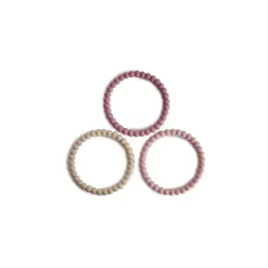 Mushie Rattles & Teethers|Toys For 0-12 Months*Silicone Pearl Teether Bracelets Linen/Peony/Pale Pink