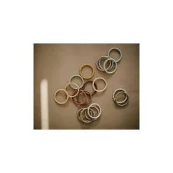Mushie Rattles & Teethers|Toys For 0-12 Months*Silicone Pearl Teether Bracelets Linen/Peony/Pale Pink