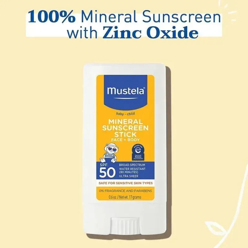 Mustela Cool Baby Products|Gifts Up To $25*- Baby Mineral Sunscreen Stick SPF 50 Broad Spectrum