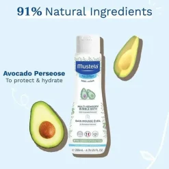 Mustela Bodywash & Soap*- Baby Multi-Sensory Bubble Bath with Natural Avocado
