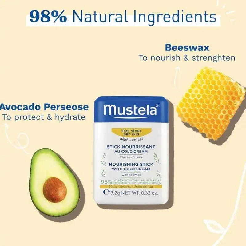 Mustela Lotions & Perfumes*- Baby Nourishing Stick, Lip & Face Moisturizer for Dry Skin