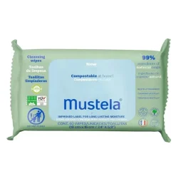 Mustela Cool Baby Products|Wipes & Warmers*- Compostable Cleansing Water Wipes