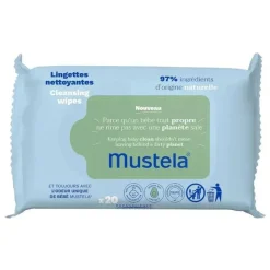 Mustela Wipes & Warmers*- 20Ct Baby Cleansing Wipes with Natural Avocado