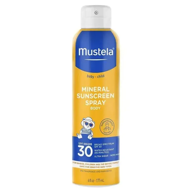 Mustela Sun Care*- SPF 30 Mineral Sunscreen Spray, 6Oz
