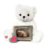 My Baby's Heartbeat Bear Baby Shower*My Baby' s Heartbeat Ultrasound Teddy Bear Photo Frame White