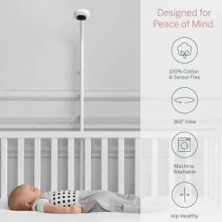 Nanit Baby Sleepwear*- Breathing Wear Sleeping Bag, 100% Cotton Baby Sleep Sack. 3-6 Months, Pebble Grey