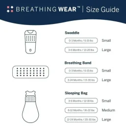 Nanit Baby Sleepwear*- Breathing Wear Sleeping Bag, 100% Cotton Baby Sleep Sack. 3-6 Months, Pebble Grey